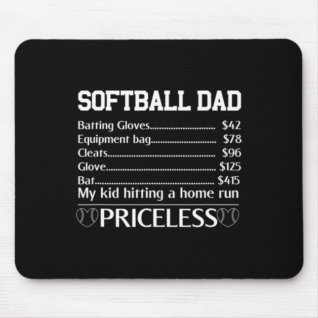 Softll Dad Fathers Day Funny Men Papa Softll Playe Mouse Pad (Front)