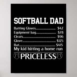 Softll Dad Fathers Day Funny Men Papa Softll Playe Poster