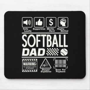 Softll Dad Funny Contents Of Sports Father Softll Mouse Pad