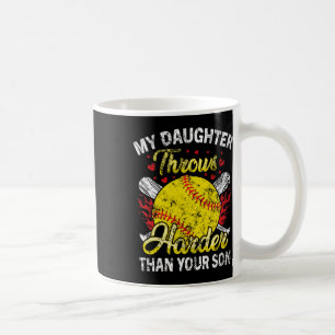 Softll Dad My Daughter Throws Harder Softll Mom Fu Coffee Mug