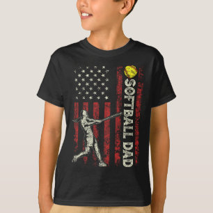 Softll Dad Us Flag Gifts For Dad Men Patriotic Fat T-Shirt