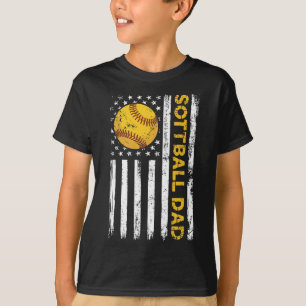 Softll Dad Usa American Flag Patriotic Dad Father' T-Shirt