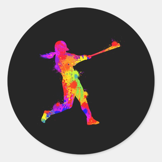 Softll Girl Kids  Classic Round Sticker (Front)