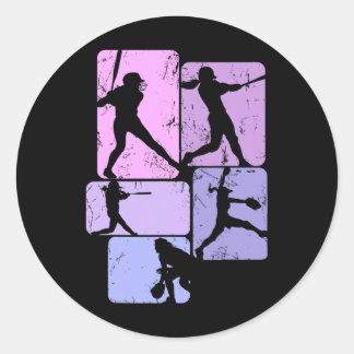 Softll Girl Kids Women Girls  Classic Round Sticker