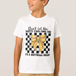 Softll Girl Mom Don't Let The Pretty Face Fool You T-Shirt