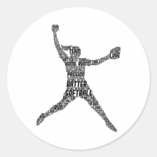 Softll Girls Women Kids  Classic Round Sticker