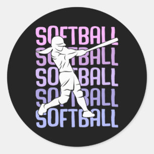 Softll Girls Women Kids Youth Girl  Classic Round Sticker