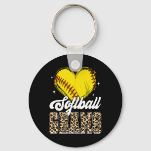 Softll Grams Heart Leopard Softll Player Lover Keychain