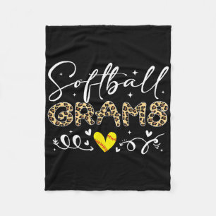 Softll Grams Leopard Softll Heart Fleece Blanket