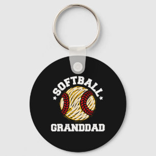 Softll Granddad Distressed Vintage Funny Grandpa G Keychain