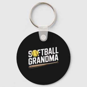 Softll Grandma Cking Every Hit Proud Sports Keychain