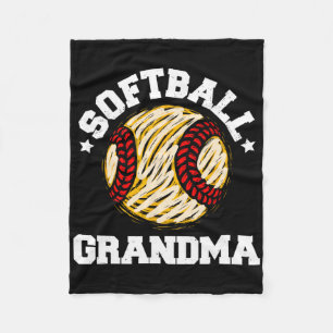 Softll Grandma Distressed Vintage Funny Grandma Ga Fleece Blanket