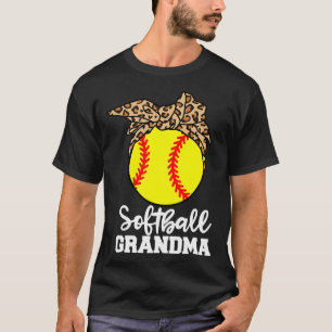 Softll Grandma Funny Leopard Grandma T-Shirt