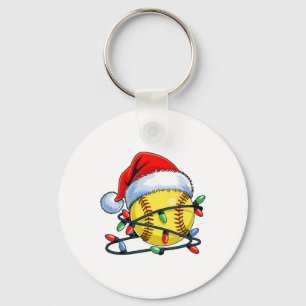 Softll Ll Santa Hat Xmas Funny Christmas Softll Lo Keychain