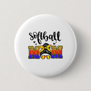 Softll Love Softll Life Mom High School Softll Pla 2 Inch Round Button