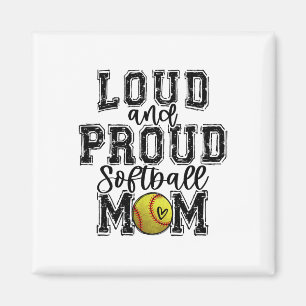 Softll Mom Loud Proud Softll Mama University Colle Magnet