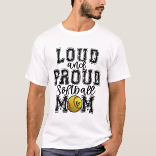 Softll Mom Loud Proud Softll Mama University Colle T-Shirt