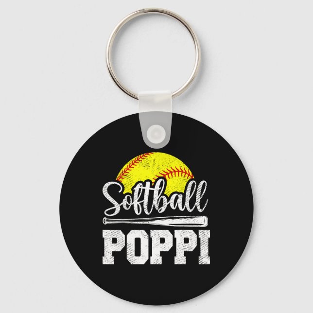 Softll Poppi Softll Player Game Day Father&# s Da Keychain (Front)