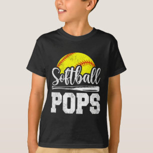 Softll Pops Softll Player Game Day Father&# s Day T-Shirt