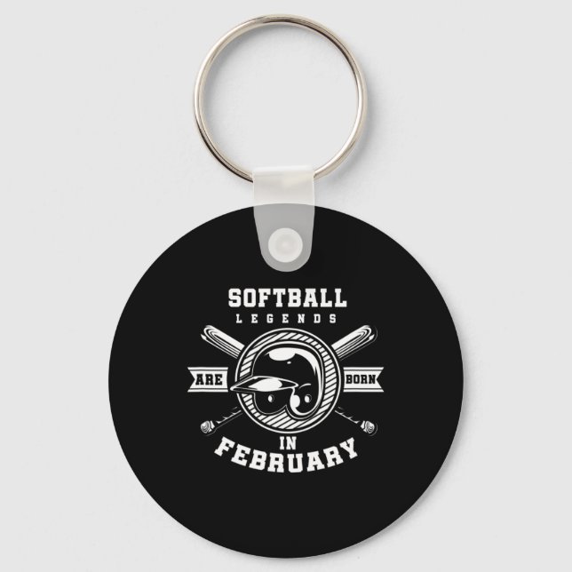 Softll Sell Legend Born Player February Gift  Keychain (Front)