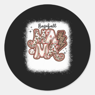 Softll Sell Mom Leopard Tee Mother's Day  Classic Round Sticker