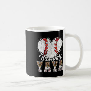 Softll Sell Yaya Heart Leopard Print Mother's Day  Coffee Mug