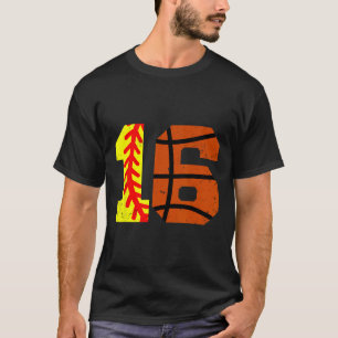 Softll Sketll Number 16 Jersey Funny 16th Birthday T-Shirt