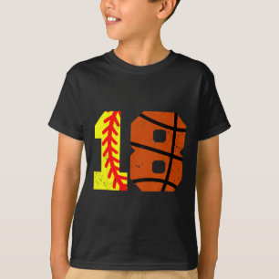 Softll Sketll Number 18 Jersey Funny 18th Birthday T-Shirt