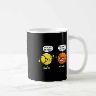 Softll Sketll She Loves Me More Women Coffee Mug
