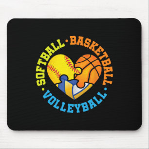 Softll Sketll Volleyll Mouse Pad