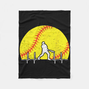Softll Tter Heartbeat Ll Softll Player Distressed  Fleece Blanket