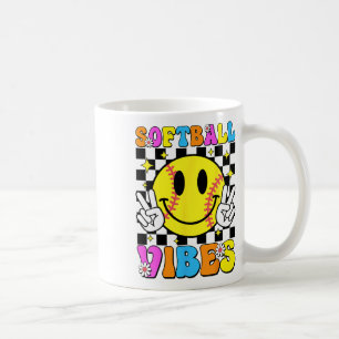 Softll Vibes Softll Retro Groovy Game Day Girls Wo Coffee Mug