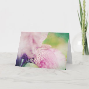 Softly Beautiful Iris Flower Art Note Card