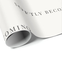 Softly Becoming Minimalist Wrapping Paper