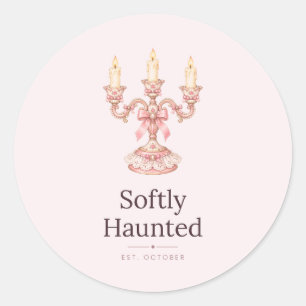 Softly Haunted Coquette Candelabra Stickers