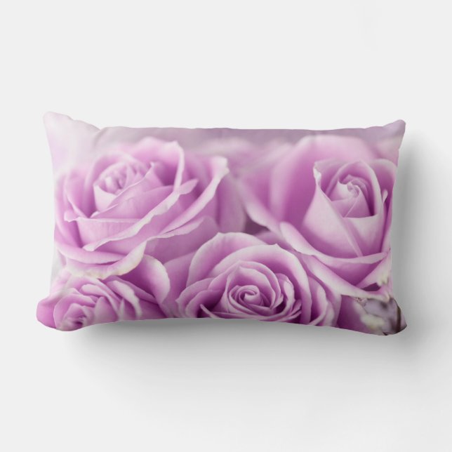 Softly, Tenderly...Lavender Lumbar Pillow (Front)