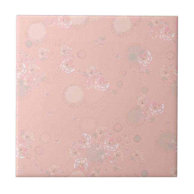 Softness Tea Roses Tile (Front)