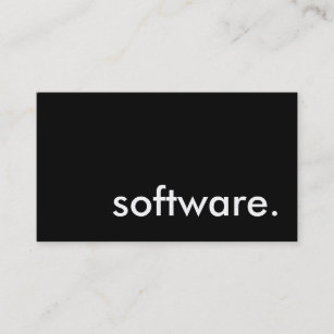 software. business card