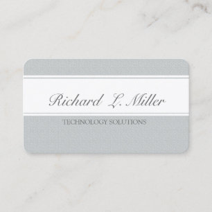 Software Consultant  Tech Two Bands Unique Plain Business Card