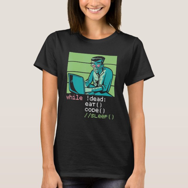 Software Developer Binary Computer Science  Progra T-Shirt (Front)