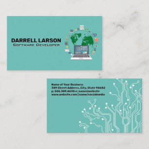Software Developer   Data Analyst Business Card