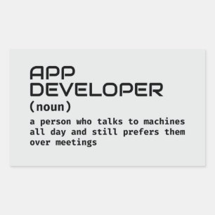 Software Developer Funny Definition Sticker