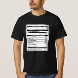 Software Developer Funny neutritunal T-Shirt