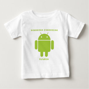 Software Developer Inside (Bug Droid Font Letters) Baby T-Shirt