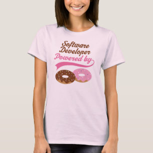Software Developer Powered By Doughnuts T-shirt