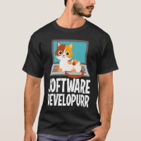 Software Developer Programming Joke Cute Cat Lapto