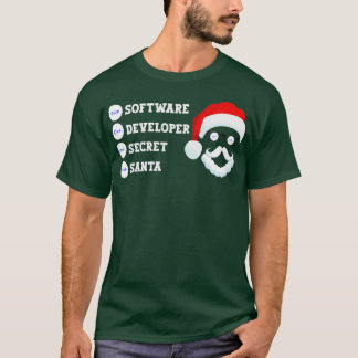 Software Developer Secret Santa Funny Vintage Desi T-Shirt