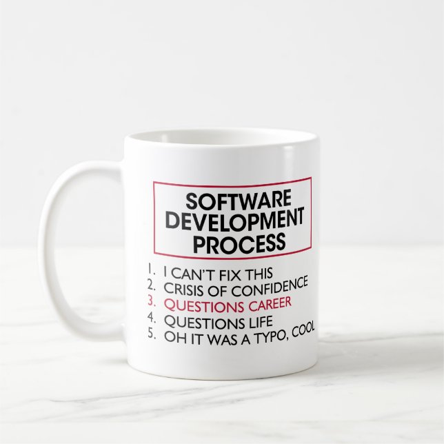 Software developer - Software Development Process  Coffee Mug (Left)
