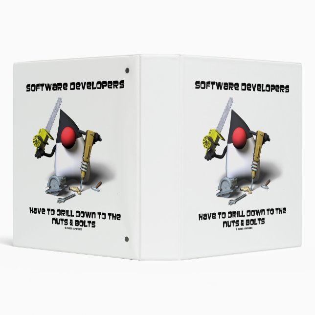 Software Developers Have To Drill Down To The Nuts Binder (Background)