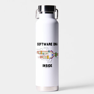 Software DNA Inside DNA Replication Humour Water Bottle